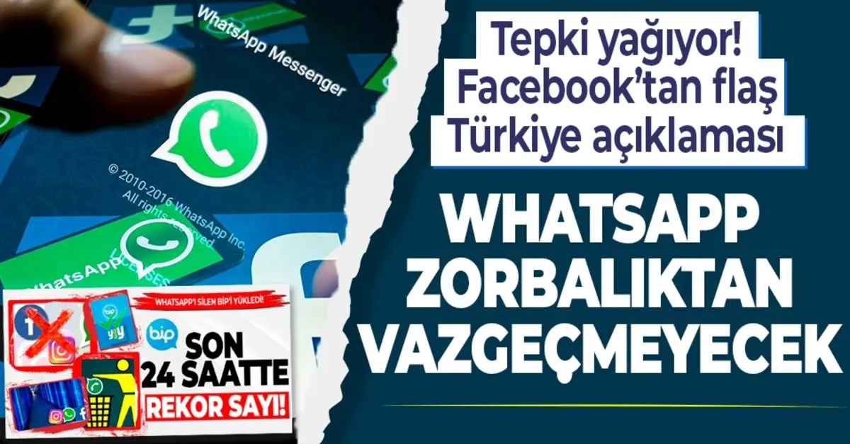 Son Dakika Facebook Tan Turkiye Aciklamasi Whatsapp Zorbaliktan Vazgecmeyecek Whatsapp Yerine Ne Kullanilir Takvim
