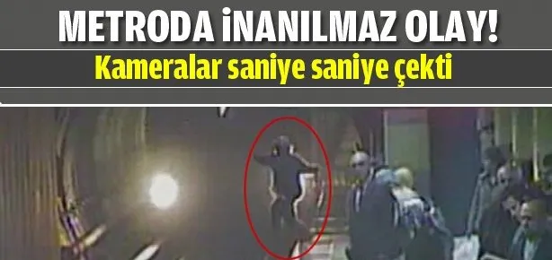 Ankara metrosunda mucize kurtuluş