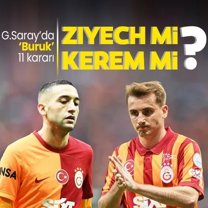 Galatasaray’da ’Buruk’ 11 kararı! Adana Demir maçında Ziyech mi Kerem mi oynayacak?