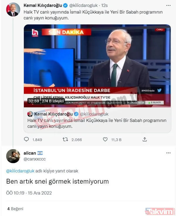 CHP'deki savaş Twitter'a taşındı! İmamoğlu yandaşlarından Kılıçdaroğlu'na peş peşe hakaret: "Köpek dışkısına verdiğim değer daha fazla" - 14