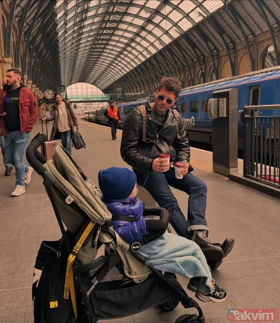 Kıvanç Tatlıtuğ oğlunu omzuna alıp sokak sokak dolaştı! Baba-oğlun o anları sosyal medyayı salladı - 3