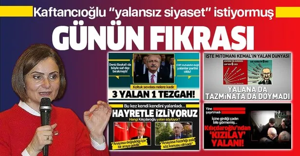 CHP İstanbul İl Başkanı Canan Kaftancıoğlu yalansız siyaset istiyorum deyince alay konusu oldu