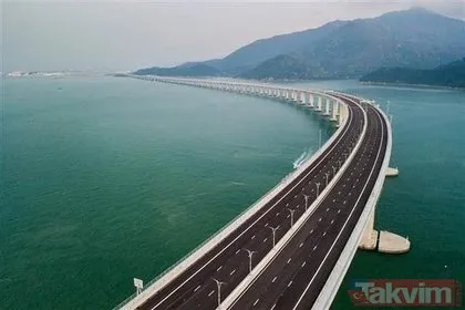 Dünyanın en uzun deniz köprüsü Zhuhai-Macau açıldı