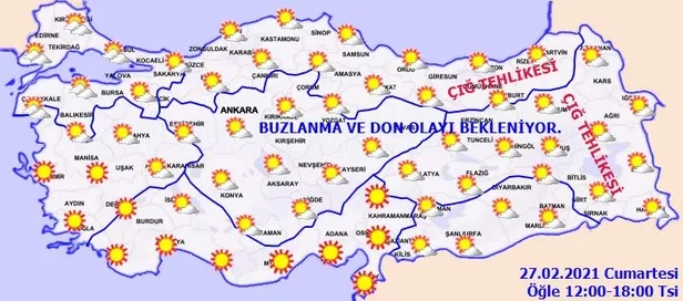 Meteorolojiden 8 il için son dakika çığ uyarısı! 27 Şubat hava durumu-5