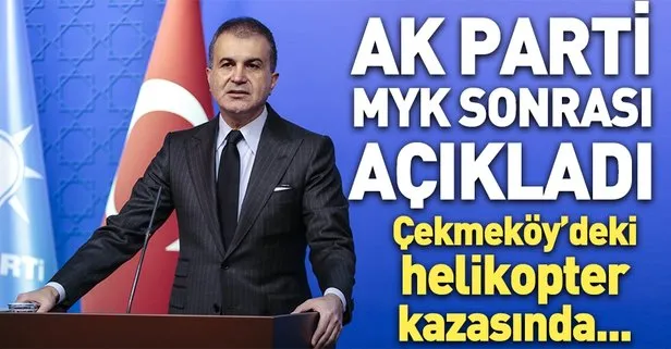 Son dakika: AK Parti’den Çekmeköy’de düşen helikopterle ilgili ilk açıklama