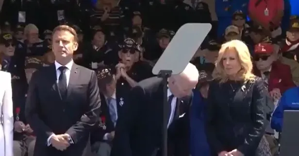 ABD Başkanı Joe Biden bu kez olmayan sandalyeye oturmaya çalıştı