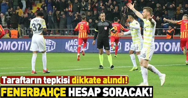 Fenerbahçe hesap soracak