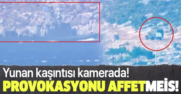 Son dakika: Meis Adası'nda Yunan provokasyonu! Askeri hareketlilik böyle görüntülendi