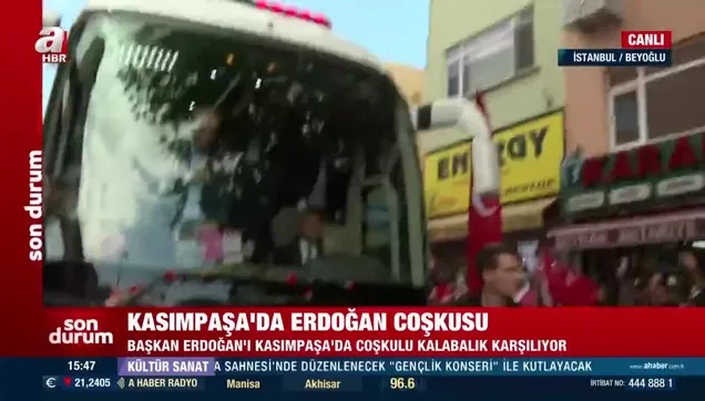 Kasımpaşa’da Başkan Erdoğan coşkusu
