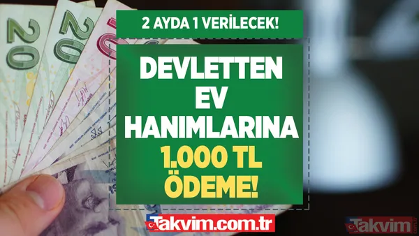 Devletten ev hanımlarına 1.000 TL nakit para! 2 ayda bir verilecek! TC kimlikle gidip PTT'den alabilirsiniz! Karşılığı yok, maaş gibi ödeme... - 1