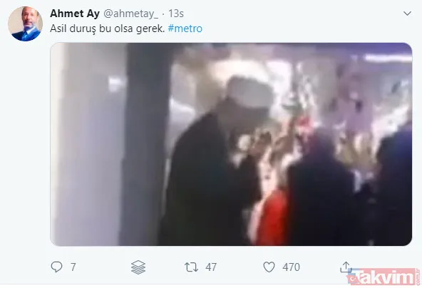 29 Ekim'de metroda yaşanan utanç görüntüsüne tepki yağıyor! Kim olduğu ortaya çıktı - 8