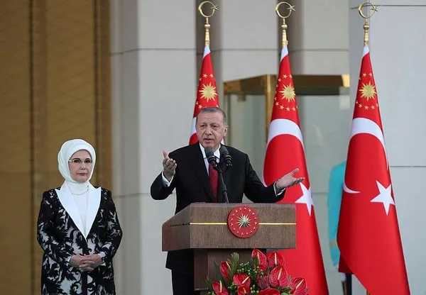 Cumhurbaşkanı Erdoğan Külliye'de yapılan tören ile yeni sistemin ilk Başkan'ı olarak görevine başladı-7