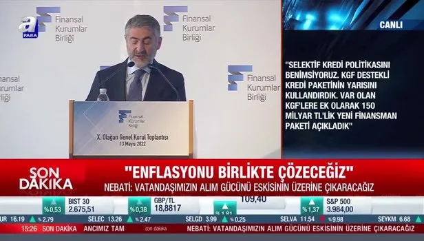 Hazine ve Maliye Bakanı Nureddin Nebati: 2022'nin ilk çeyreğinde yüzde 7 büyüyebiliriz