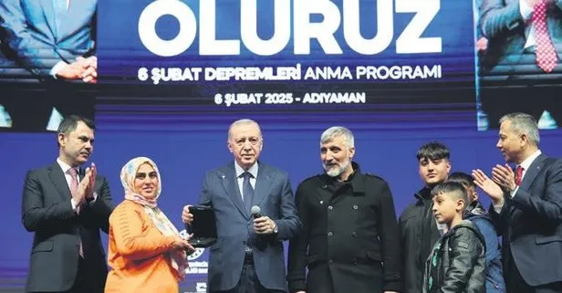 Başkan Erdoğan Adıyaman'da depremzedelerle bir araya geldi