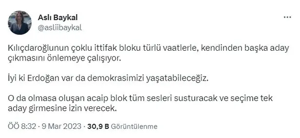 asli-baykaldan-kemal-kilicdarogluna-ve-koalisyona-adaylik-elestirisi-iyi-ki-erdogan-var-da-demokrasimizi-yasat-1678343774743.jpg Aslı Baykal'dan Kemal Kılıçdaroğlu'na ve koalisyona 'adaylık' eleştirisi: İyi ki Erdoğan var da demokrasimizi yaşatabileceğiz-5