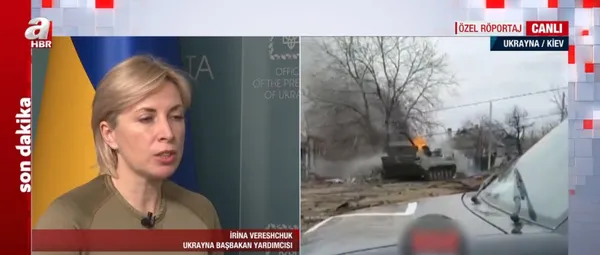 Ukrayna Başbakan Yardımcısı İrina Vereshchuk A Haber'e konuştu: Mariupol'de hastanede 400 kişi rehin durumda-6