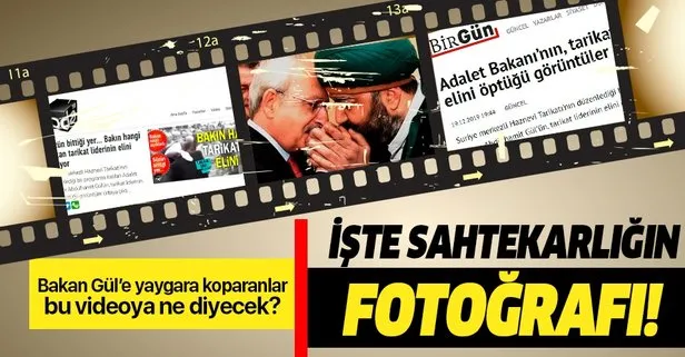 Bakan Abdülhamit Gül tarikat liderinin elini öptü diye yaygara koparan CHP yandaşı medya Kılıçdaroğlu’na tek kelime etmedi!