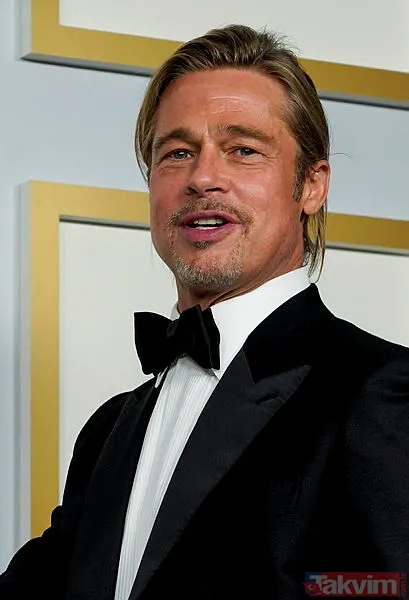 Brad Pitt'e etek giydiren hayat bize neler yapmaz! Brad Pitt kırmızı halıya etekle çıktı yerden yere vuruldu adeta Burhan Altıntop - 8