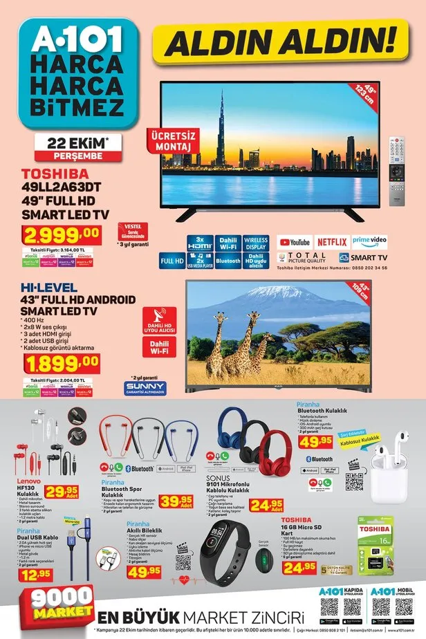 a101 22 ekim aktuel katalogu urunleri