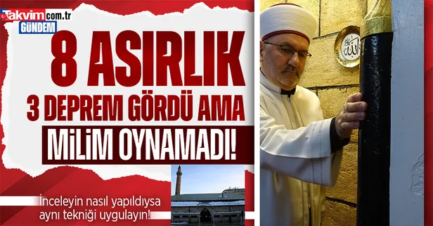 Sivas'taki 8 asırlık Ulu Cami depremlerde milim oynamadı!