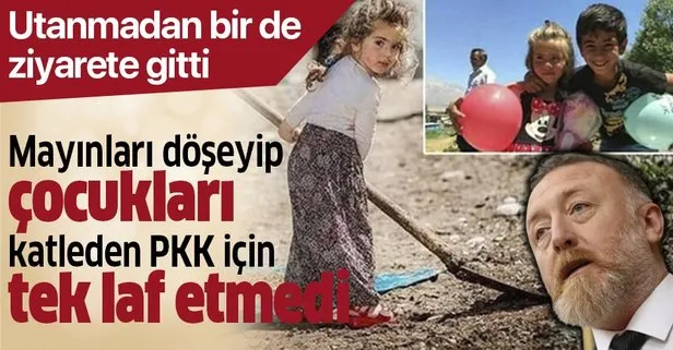 Yüzsüz ziyaret! Mayınları döşeyen PKK için tek laf etmedi