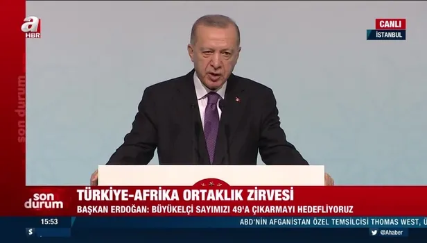 Türkiye-Afrika Zirvesi sonrası Başkan Erdoğan'dan önemli açıklamalar: Büyükelçi sayısını 49'a çıkarmayı hedefliyoruz
