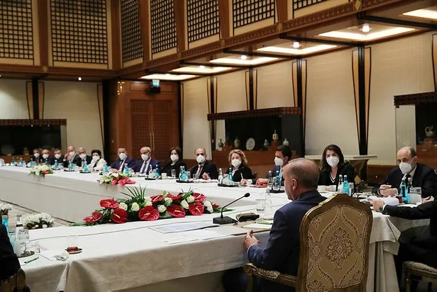 Son dakika: Müsilajla mücadele kapsamında Başkan Erdoğan akademisyenlerle görüştü-7