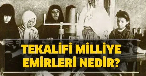 Tekalifi Milliye emirleri nedir? Tekalifi Milliye emirleri nelerdir?