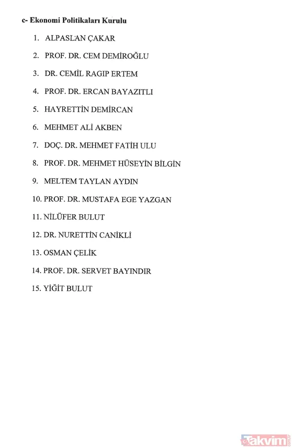 10 ayrı kurula 140 isim | Cumhurbaşkanlığı politika kurulları üyeleri belli oldu! Karar Resmi Gazete'de! Listede Orhan Gencebay da var - 5