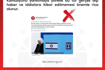 DMM’den Türkiye İsrail seçimlerine müdahale ediyor iddiasına yalanlama