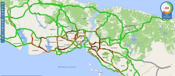 SON DAKİKA: Haftanın ilk iş gününde İstanbul'da trafik yoğunluğu-5