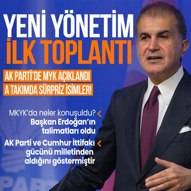 AK Partide MYK açıklandı: Başkan Erdoğanın A takımında sürpriz isimler! İlk MKYKda neler konuşuldu?