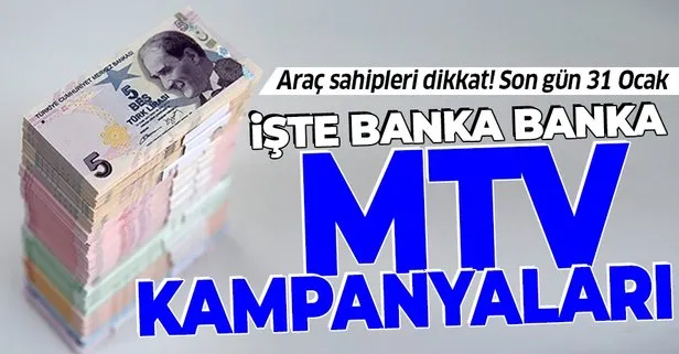 Araç sahipleri dikkat! Hangi banka MTV’ye kaç taksit yapıyor?