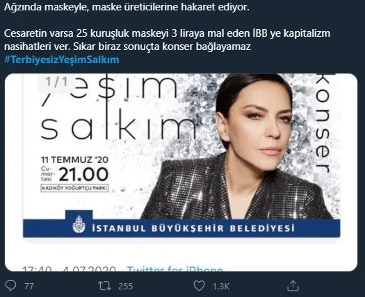 Yeşim Salkım'ın maske üreticileri ile ilgili skandal açıklamalarına sosyal medyadan büyük tepki-5