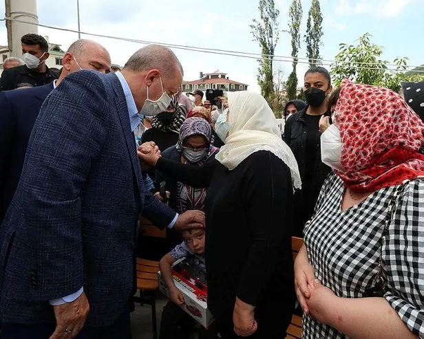 Selde hayatını kaybedenlere veda! Başkan Erdoğan cenaze namazına bizzat katıldı-1