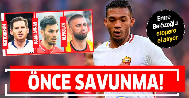 Fenerbahçe'de Emre Belözloğlu ilk olarak savunmaya el atıyor