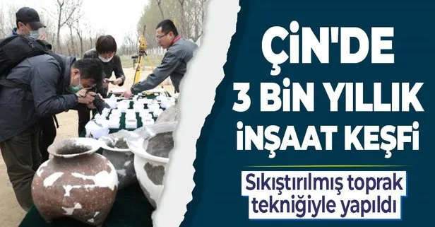 Çin’de 3 bin yıl önce sıkıştırılmış toprak tekniğiyle yapılan bir inşaat temeli bulundu