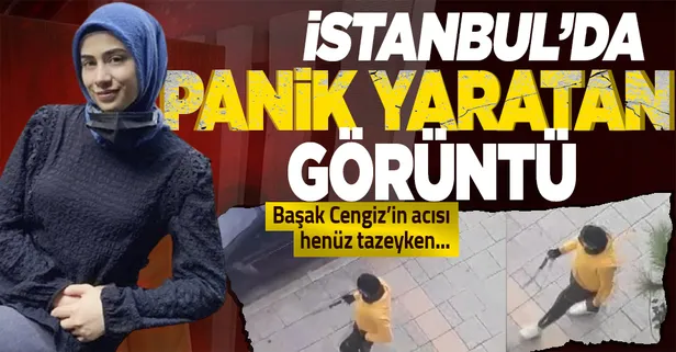Küçükçekmece'de kılıçla gezen şahıs endişeye yol açtı! Başak Cengiz'in acısı henüz tazeyken...