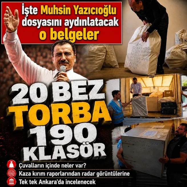 Muhsin Yazıcıoğlu dosyasında 190 klasör, 1 karton kutu! Torbada neler var? Kaza kırım raporları, askeri radar görüntüleri...