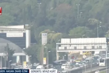 Haliç’te trafik yoğunluğu! Asfalt çalışması trafiği felç etti