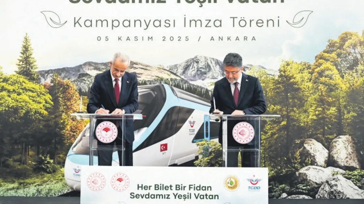 Her bilet bir fidan olacak! YHT yolcuları adına 13 milyon fidan dikilecek