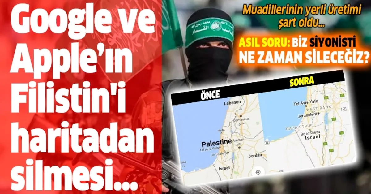 haritalarindan filistin i silen google