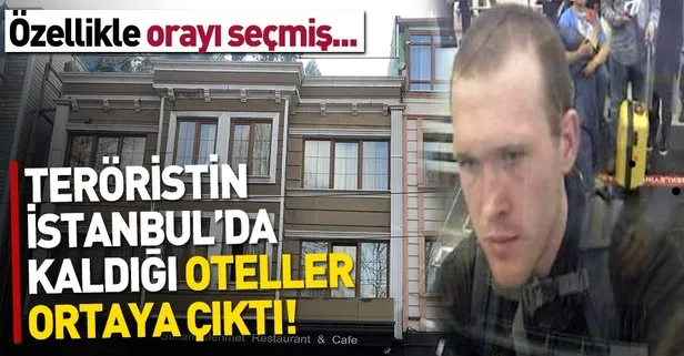 Yeni Zelanda teröristi Brenton Tarrant’ın İstanbul’da kaldığı oteller ortaya çıktı