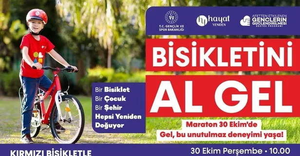 Kahramanmaraş’ta "Kırmızı Bisikletle Yeniden Doğuş Maratonu" düzenleniyor!