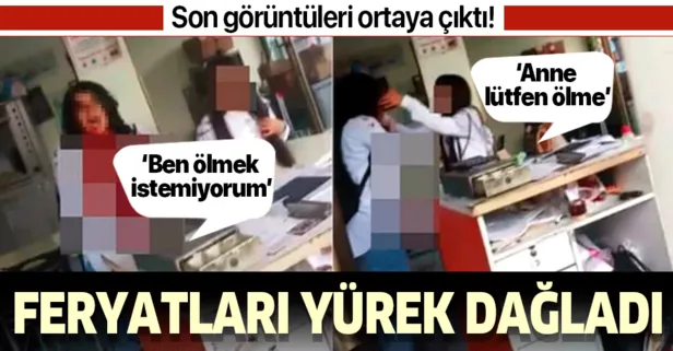 Eski eşi tarafından kızı önünde boğazından bıçaklanan Emine Bulut'un son görüntüsü ortaya çıktı: Ölmek istemiyorum
