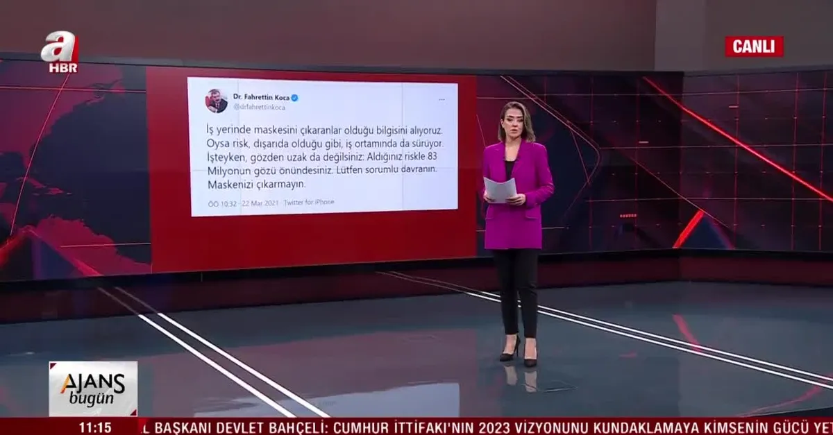 Bakan Koca'dan iş yerleri için maske uyarısı! 83 milyonun gözü önündesiniz