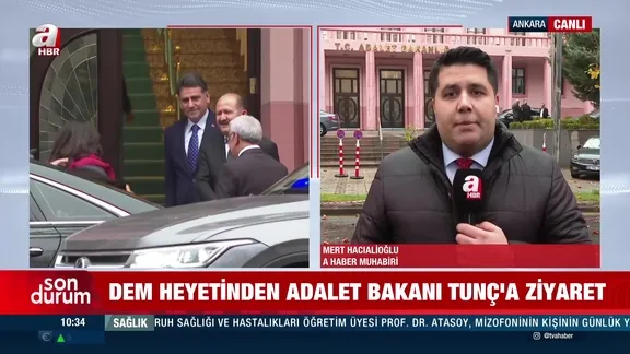 Adalet Bakanı Tunç DEM heyetini kabul etti