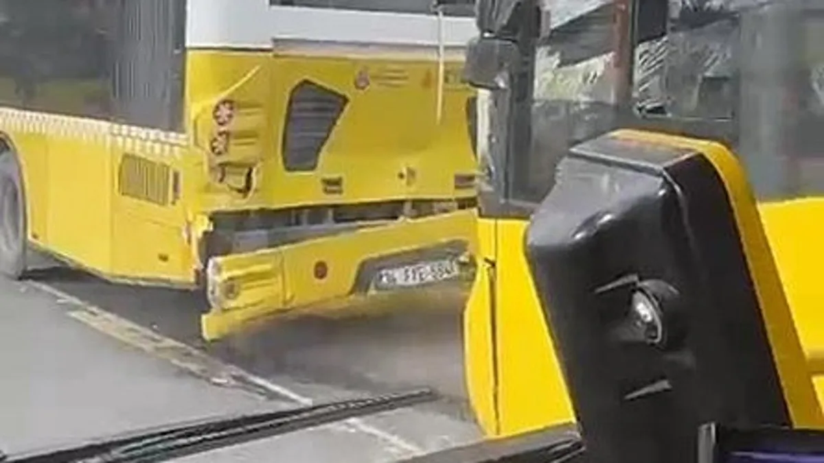 Unkapa'nında 3 İETT otobüsü kazaya yaptı