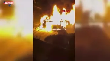 Avcılar’da İETT otobüsü alev alev yandı: İşte o anlar!