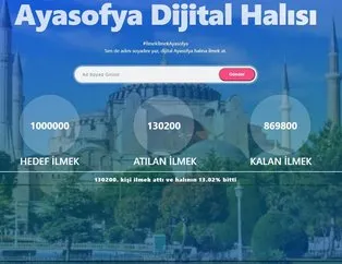 Ayasofya için hedef 1 milyon imza